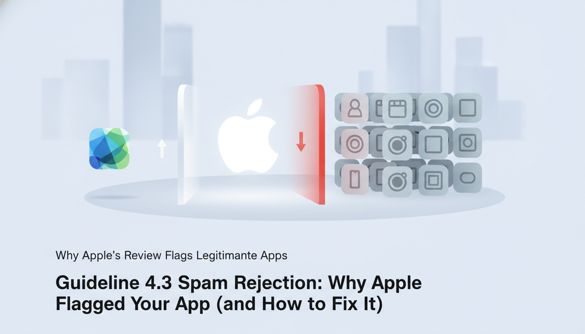 Key takeaway: Guideline 4.3 doesn't reject bad apps. It rejects apps Apple can't tell apart from ten others.